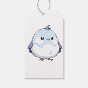 Süßer Kawaii dicker Vogel Cartoon - Liebliches Pas Geschenkanhänger