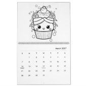 Süßer Kawaii-Farbkalender Kalender (Mär 2027)