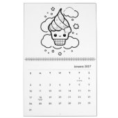 Süßer Kawaii-Farbkalender Kalender (Jan 2027)