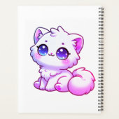 Süßer Kawaii Fluffiger Kätzchen Planer (Rückseite)