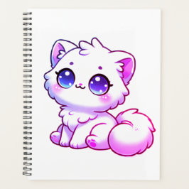 Süßer Kawaii Fluffiger Kätzchen Planer