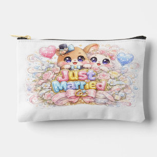 Süßer Kawaii Frisch Vermählter Paar Tiere Pastel P Zubehörtasche