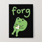 Süßer Kawaii-Froschkuchen-Meme Süße Ästhetik Verg  Button (Vorderseite)