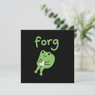 Süßer Kawaii-Froschkuchen-Meme Süße Ästhetik Verg Einladung