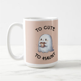 Süßer Kawaii-Geist mit Kaffee in Wasserfarben  Kaffeetasse