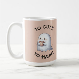 Süßer Kawaii-Geist mit Kaffee in Wasserfarben  Kaffeetasse