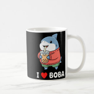 Süßer Kawaii-Hai-Boba-Tee Lustiger Bubble-Tea-Lieb Kaffeetasse