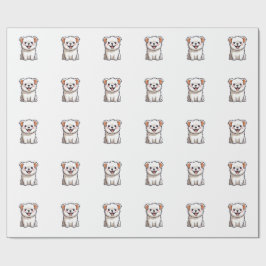 Süßer Kawaii-Hundeaufkleber aus Vinyl - Bezaubernd Geschenkpapier
