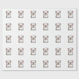 Süßer Kawaii-Hundeaufkleber aus Vinyl - Bezaubernd Geschenkpapier