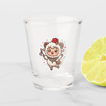 Süßer Kawaii-Marokkanischer Eid al-Adha-Schaf-Fez-