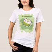 Süßer Kawaii Matcha Latte Tri-Blend Shirt (Vorderseite)
