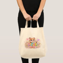 Süßer Kawaii-Mit-Liebe-Verpackter-Teddybär-Pastell