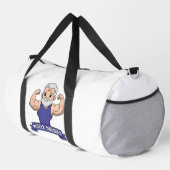 Süßer Kawaii-Muskel-Daddy bärtiger Bodybuilder Duffle Bag (Rechte Ecke)
