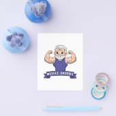 Süßer Kawaii-Muskel-Daddy-Bärtiger-Bodybuilder Flyer (Einzeln)