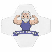 Süßer Kawaii-Muskel-Daddy-Bärtiger-Bodybuilder Fußball (Flach)