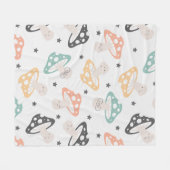 Süßer Kawaii Pilz Fleecedecke (Vorderseite (Horizontal))
