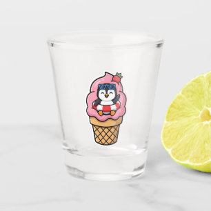 Süßer Kawaii-Pinguin-Eiscreme-Kegel Sommer-BSticke Schnapsglas