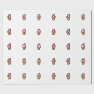 Süßer Kawaii Pinguin Eiscremekegel Sommer Strand S Geschenkpapier