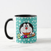 Süßer Kawaii schwarzer Doraemon Anime Tasse (Links)