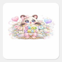 Süßer Kawaii-Shop Kleinunternehmen Katze Pastellro