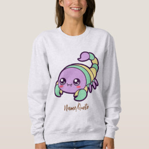 Süßer Kawaii-Skorpion im Pastell-Cartoon-Stil Sweatshirt