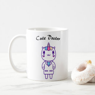 Süßer Kawaii-Tierarzt-Humor Tierpflege Lustig  Kaffeetasse