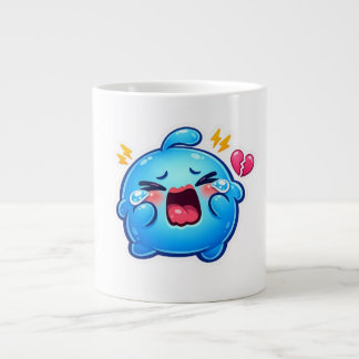 Süßer Kawaii Trauriger Blauer Schleim Weint mit Ge Jumbo-Tasse