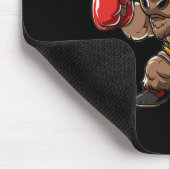 Süßer Kickboxen Bison I Kinder Bison Mousepad (Ecke)