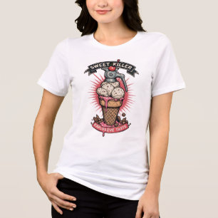 Süßer Killer-Eiscreme-Kegel – Grenade geformt lust Tri-Blend Shirt