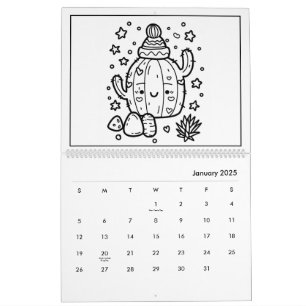 Süßer Kinder-Mal-Kalender Kalender