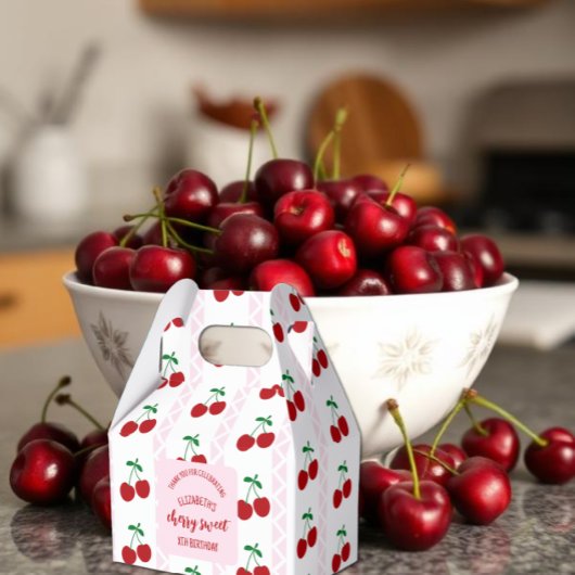 Süßer Kirsch-Geburtstag Geschenkschachtel