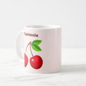 Süßer Kirsch-Geburtstag Kaffeetasse (Vorderseite Links)