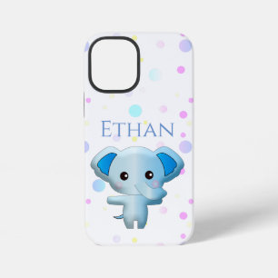 Süßer kleiner blauer Elefantenjunge iPhone 12 Mini Hülle