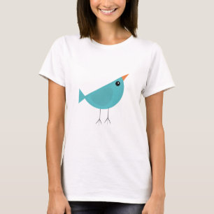 Süßer kleiner blauer Vogel T-Shirt