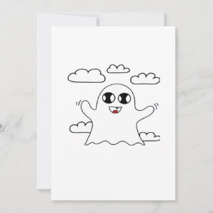 Süßer Kleiner Boo Kreativstil Feiertagskarte