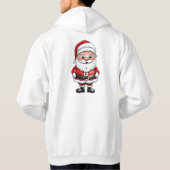 Süßer kleiner Cartoon-Weihnachtsmann Hoodie (Rückseite)