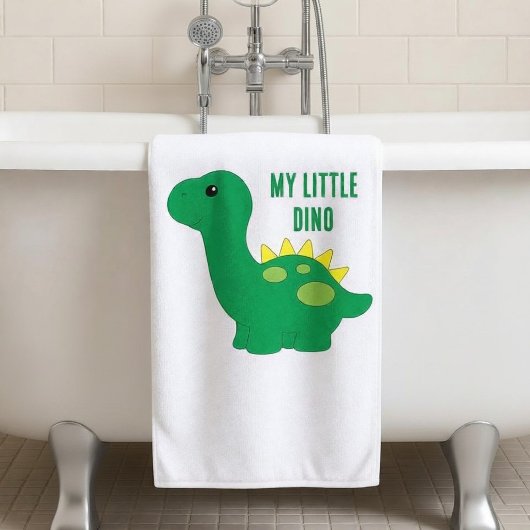 Süßer kleiner Dino Badehandtuch