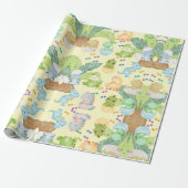 Süßer kleiner Dino Geschenkpapier (Ungerollt)