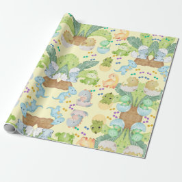 Süßer kleiner Dino Geschenkpapier