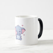 Süßer kleiner Elefant Verwandlungstasse (VorderseiteRechts)