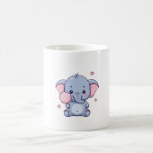 Süßer kleiner Elefant Verwandlungstasse (Mittel)