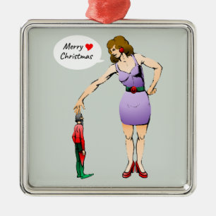 Süßer kleiner Elf Ornament Aus Metall