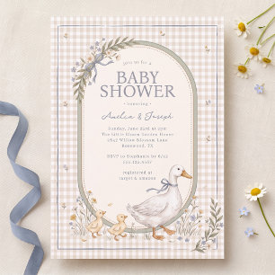 Süßer kleiner Entenjunge Baby Shower Einladung