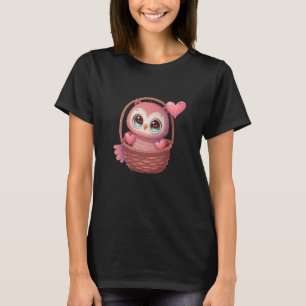 Süßer kleiner Eulen-Valentinstag-Tierliebe 4 T-Shirt