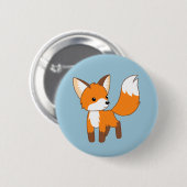 Süßer Kleiner Fuchs Button (Vorne & Hinten)