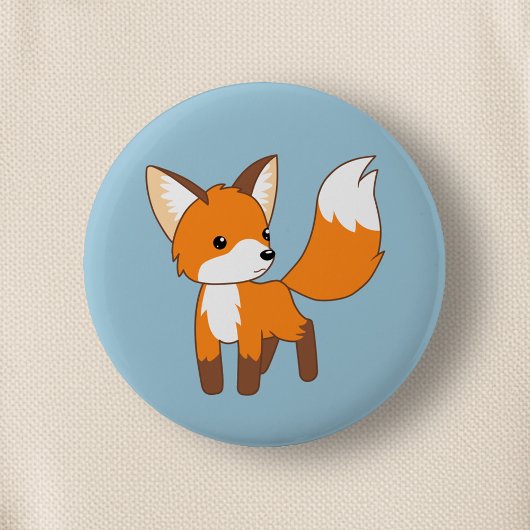 Süßer Kleiner Fuchs Button