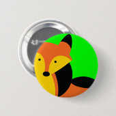 Süßer kleiner Fuchs Button (Vorne & Hinten)