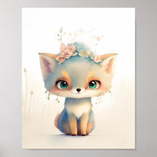 Süßer Kleiner Fuchs Poster