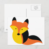 Süßer kleiner Fuchs Postkarte (Vorne/Hinten)