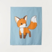 Süßer kleiner Fuchs Wandteppich (Vorderseite)